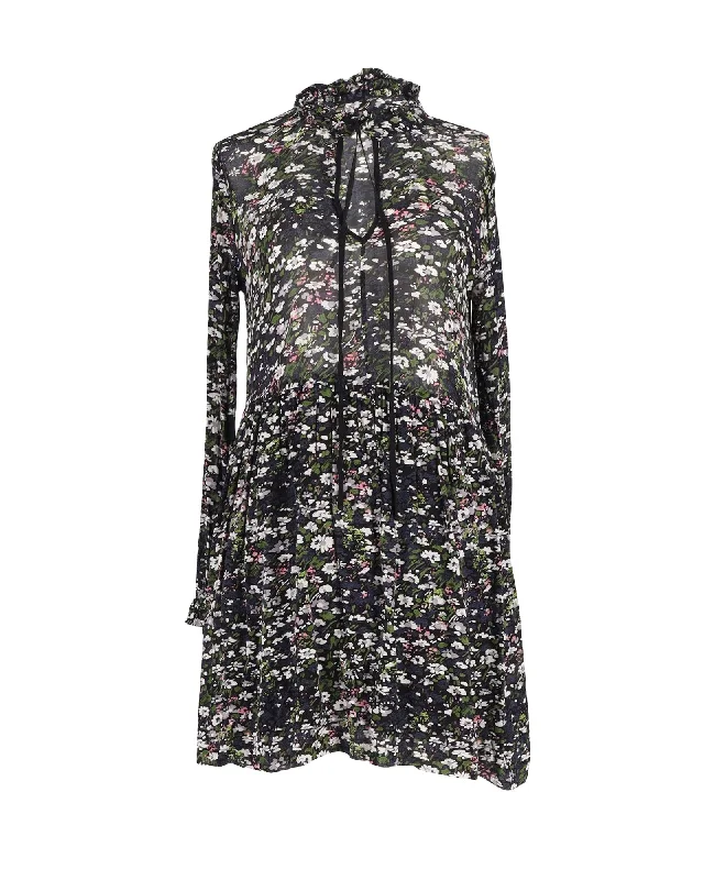 Exclusive Access Ganni Georgette Dress in Floral Print Viscose