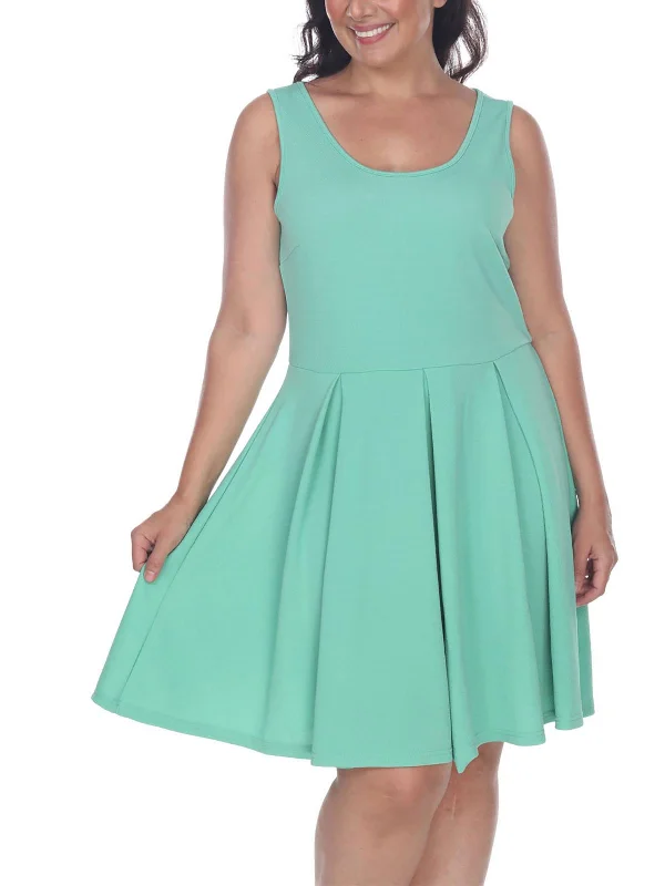 Customer Appreciation Sale Plus CRYSTAL Womens Ce Crepe Fit & Flare Dress