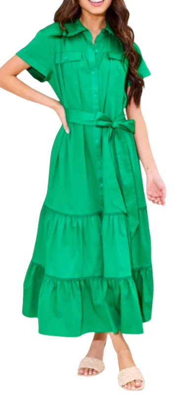 Reduced Prices Rachel Maxi Dress In Emerald
