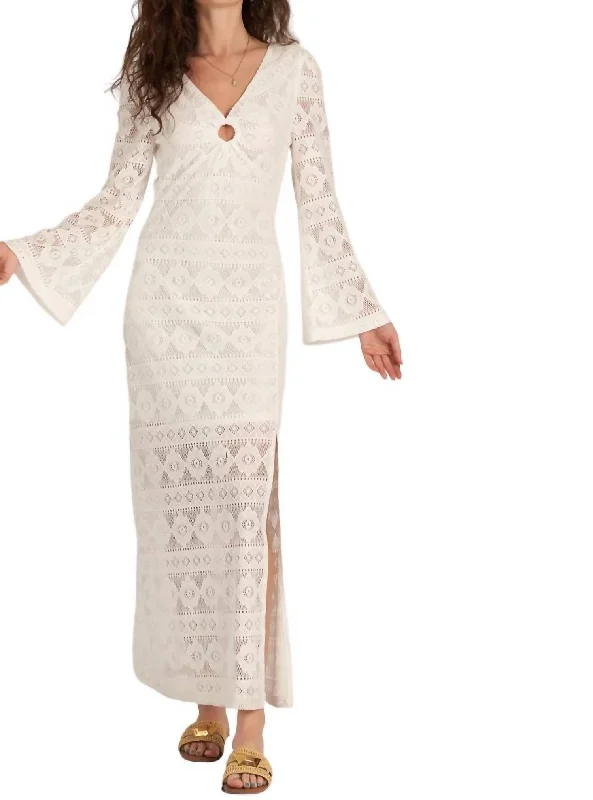 Online Only Annie Lace Maxi Dress In White