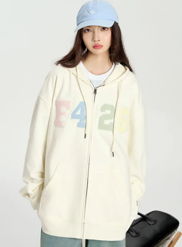 Bonus Savings Rainbow Felt Embroidered Jacket
