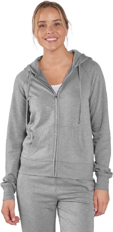 Price Cut Boxercraft BW5201 Women's Dream Fleece Full-Zip Hooded Sweatshirt - Oxford Heather Price Cut Boxercraft BW5201 Women's Dream Fleece Full-Zip Hooded Sweatshirt - Oxford Heather