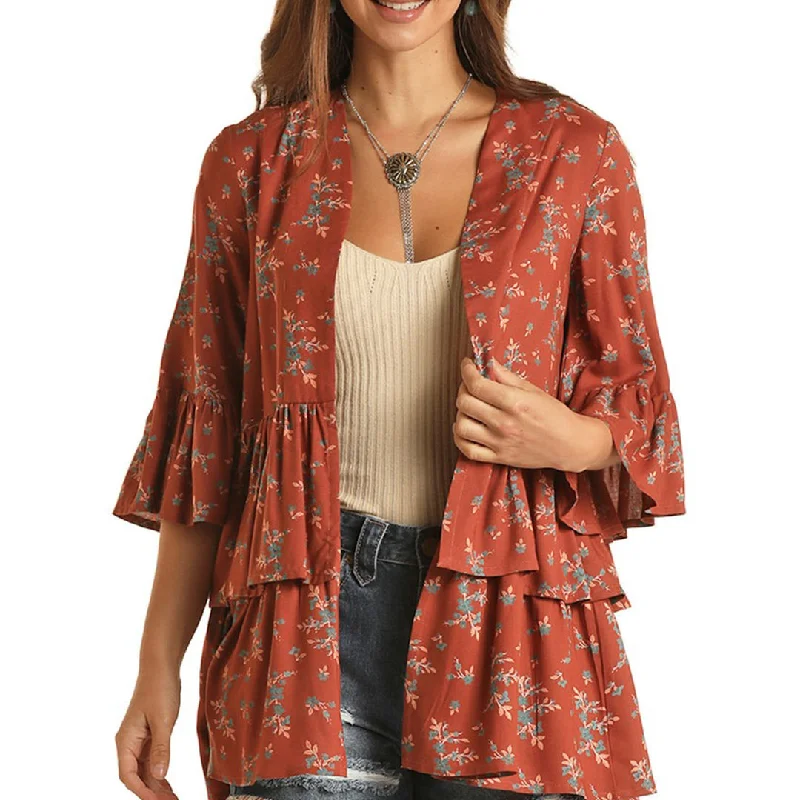 Special Price Rock & Roll Cowgirl Women's Floral Kimono