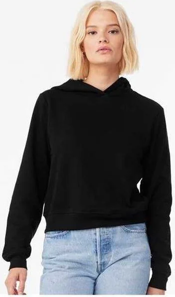 Clearance Items Bella + Canvas 7519 Women's Classic Hoodie - Black