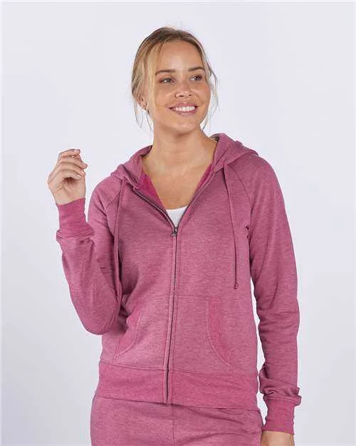 New Markdowns Boxercraft BW5201 Women's Dream Fleece Full-Zip Hooded Sweatshirt - Orchid Heather New Markdowns Boxercraft BW5201 Women's Dream Fleece Full-Zip Hooded Sweatshirt - Orchid Heather