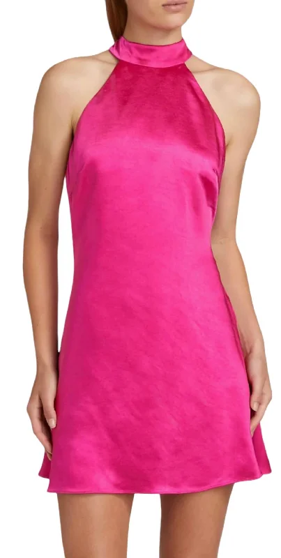YEAR-End Clearance Zinnia Party Dress In Fuchsia