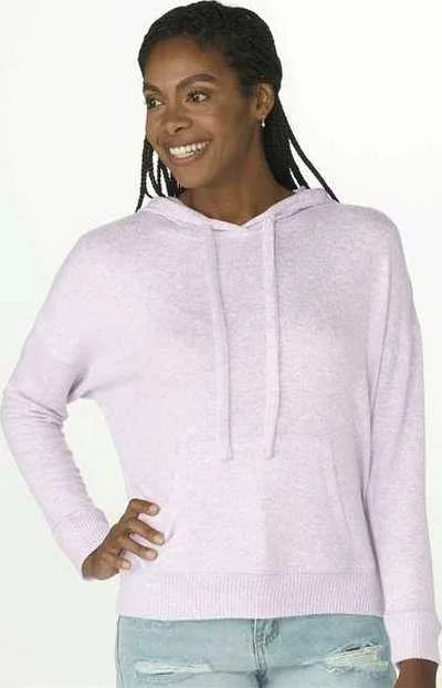 Lowest Price Boxercraft BW1501 Women's Cuddle Fleece Hooded Pullover - Wisteria Heather